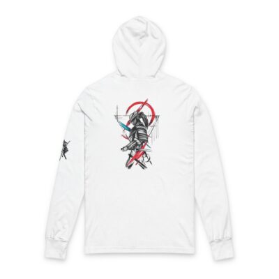 artistic unisex hooded long sleeve