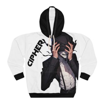 cipher masked unisex pullover hoodie