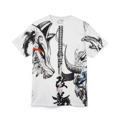 monochrome graphic t shirt ( 100% polyester )