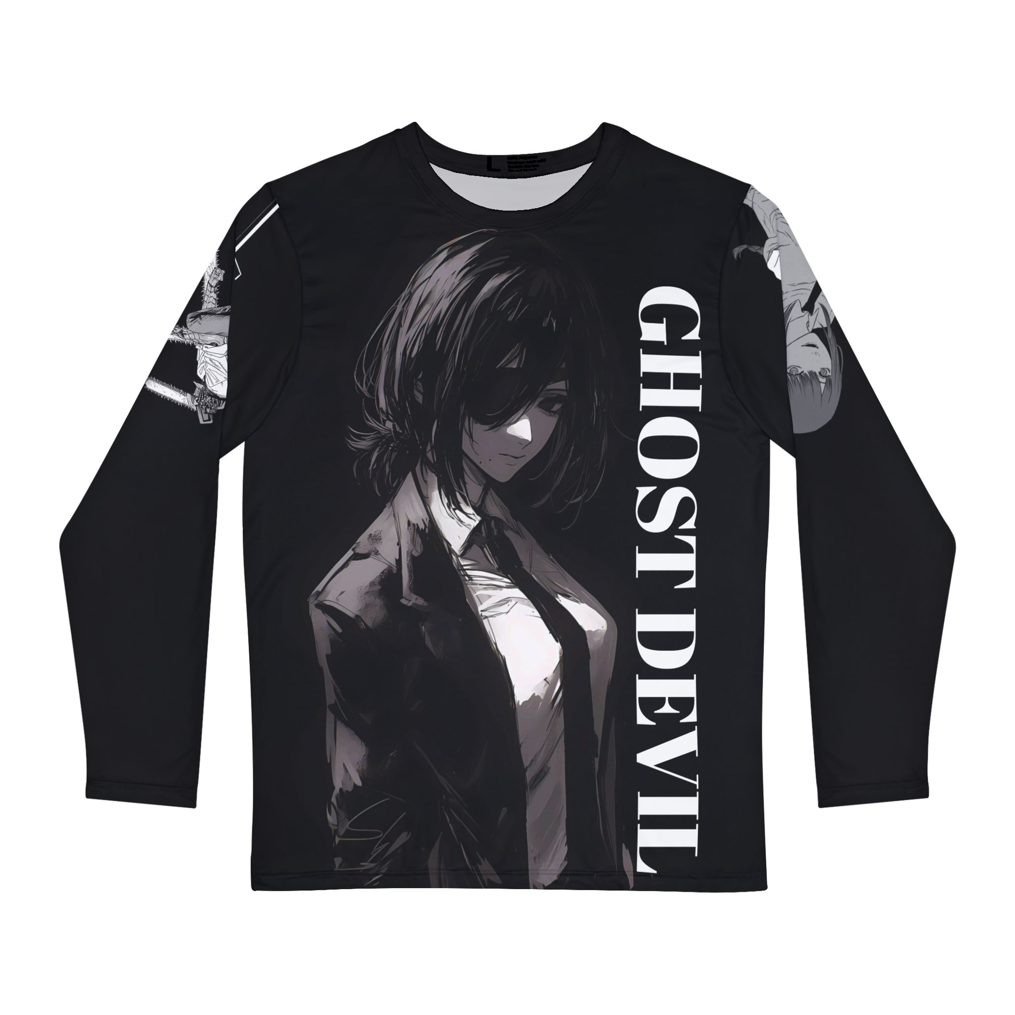 chainsaw man long sleeve ( 100% polyester ) chainsaw man long sleeve ( 100% polyester )