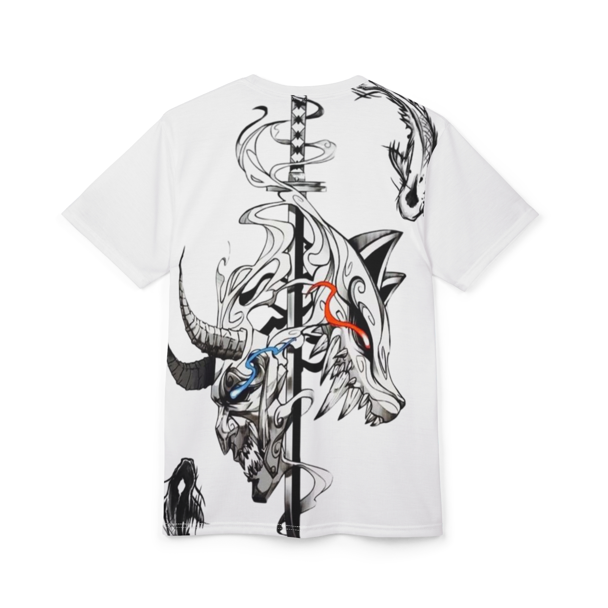 monochrome graphic t shirt ( 100% polyester ) monochrome graphic t shirt ( 100% polyester )